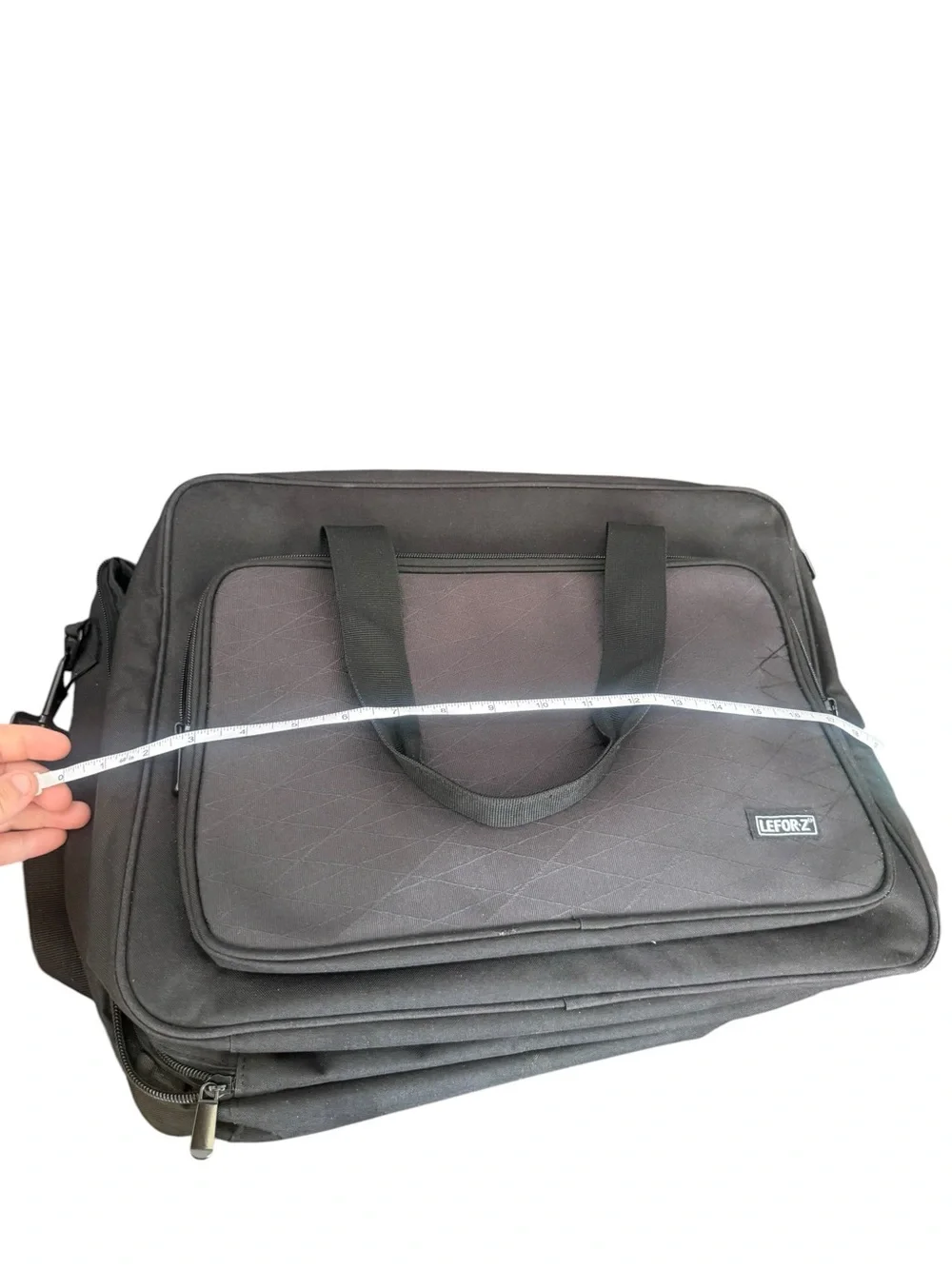 Lefton Black Laptop Briefcase Bag